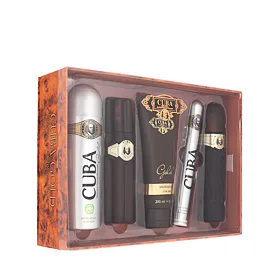 Cuba Gold EDT 100 ml + EDT 35 ml + AS 100 ml + Körperspray 200 ml + SG 200 ml (man)