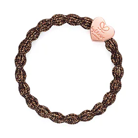 By Eloise London Metallic Rose Gold Heart Bronze