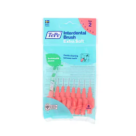 TePe Extra Soft Interdentalbürsten 2 rot (0,5 mm) 8 St.