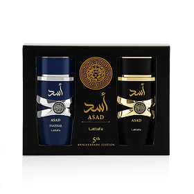 Lattafa Asad EDP Asad 100 ml + EDP Asad Zanzibar 100 ml (unisex)