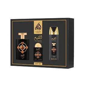 Lattafa Pride Al Qiam Gold EDP 100 ml + EDP 20 ml + DEO Spray 200 ml (unisex)