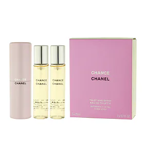 Chanel Chance EDT nachfüllbar 20 ml + EDT Nachfüllung 2 x 20 ml W