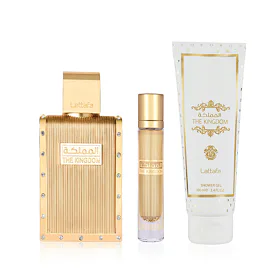 Lattafa The Kingdom EDP 100 ml + EDP MINI 12 ml + SG 100 ml (man)