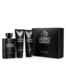 Ferragamo Uomo Signature EDP 100 ml + ASB 100 ml + Shampoo und Duschgel 2in1 100 ml (man)